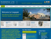 Tablet Screenshot of cargopakltd.com